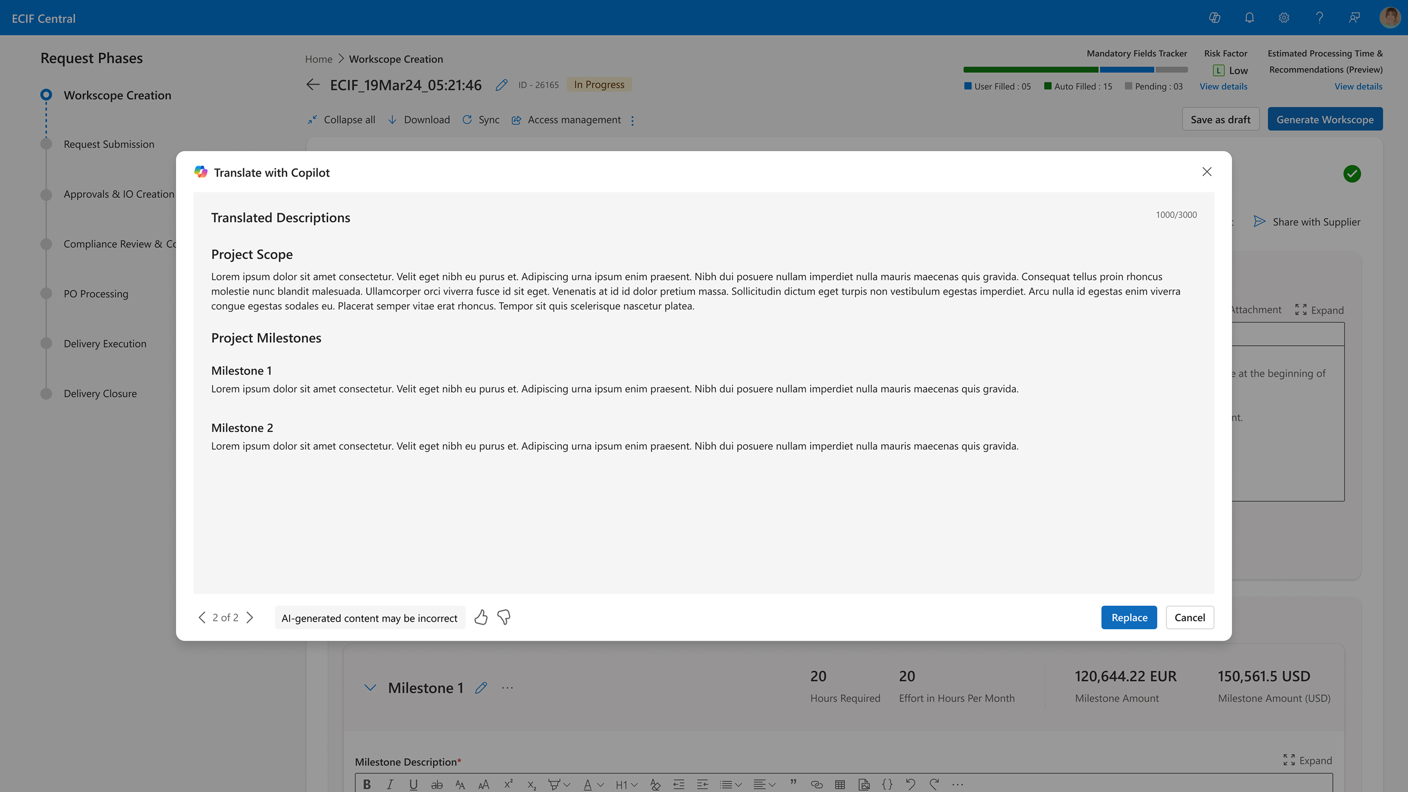 Draft with Copilot 5